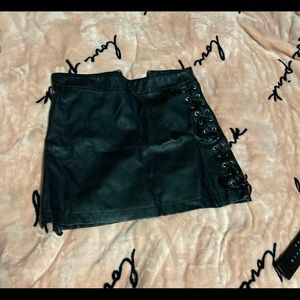 Leather  skirt